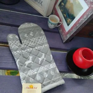 Guanto Forno Clayre & Eef Natale Renne Christmas Grey