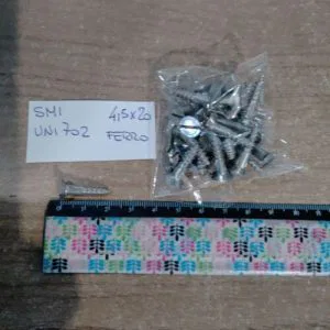 WF13) Viti x Legno Restauro Mobili SMI 4,5x20 ferro uni 702 piatta taglio 25pz