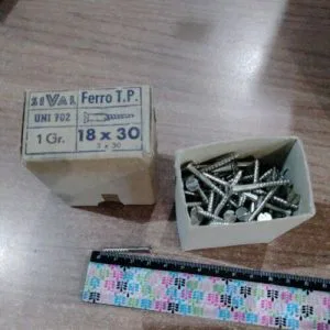 VF7 200gr Viti taglio legno restauro mobili antichi T.P. uni 702 (18x30 piatta)