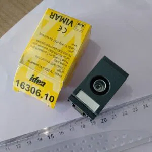 VIMAR IDEA 16306.10 PRESA TV/ RD-SAT PASSANTE GRIGIO SERIE IDEA 8007352001114