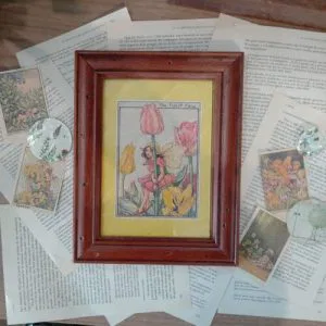 Cornice Legno Vecchio Cicely Mary Barker The Tulip Fairy Artigianato