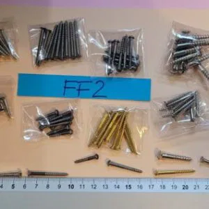 Lotto FF2)  80 (130gr) Viti ferro x Legno Restauro Mobili TAGLIO  bombata piatta