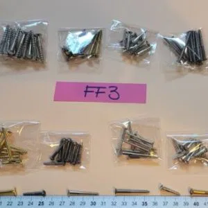 Lotto FF3)  80 (130gr) Viti ferro x Legno Restauro Mobili TAGLIO  bombata piatta