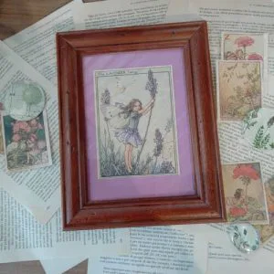 Cornice Legno Vecchio Cicely Mary Barker The Lavender Fairy Artigianato