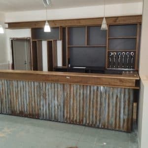 Bancone Bar con retro banco