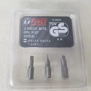 set 3 inserti H-9004 DIN 3127 SIZES 0.6X4.5 0.8X5.5 1.2X6.5 TUV GS A.R. TAGLIO