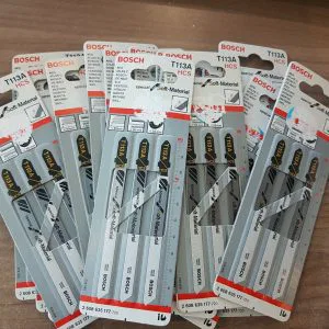 T113A lame per seghetto BOSCH 3 pz HCS per soft cartone gomma cuoio 2608635177