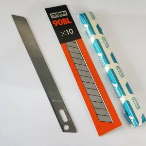 10 LAME RICAMBIO CUTTER TAGLIERINO PROFESSIONALI 90BL KAI CUT JAPAN 9CM X 0,9CM
