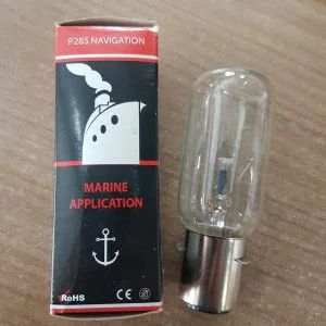 LAMPADA MARINE APPLICATION P28S NAVIGATION 230V 65W 50CD 1500H CLEAR 500Lm