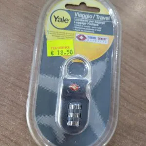 YALE LUCCHETTO BAGAGLI VIAGGIO TRAVEL PADLOCK NUOVO SICUREZZA