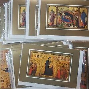 C1 stock lotto biglietti auguri Natale con busta idea rivendita regalo 24 pezzi