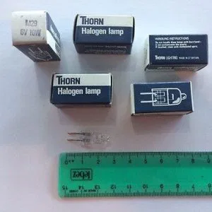 1 PZ  LAMPADINA THORN ALOGENA M29 6V 10W G4 da stock SILMA EUMIG BAUER super8 s8