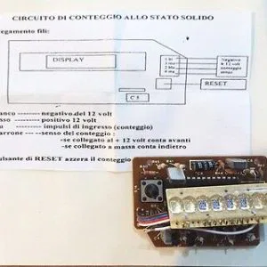 4 circuito conteggio allo stato solido per display modellismo scheda elettronico