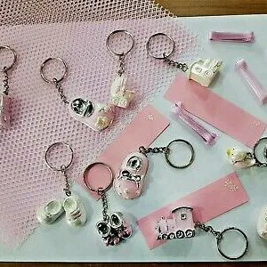 stock 40 BOMBONIERE BATTESIMO NASCITA BAMBINA PINK ROSA BIMBA OFFERTA LOTTO