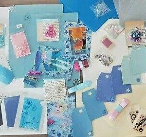 lot job LOTTO SCRAPBOOKING FROZEN 2 Card Making art journaling scrap collage
