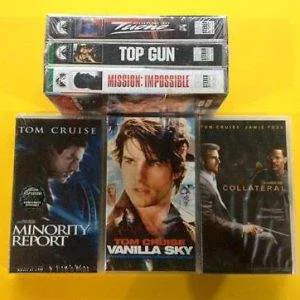 LOTTO 6 VHS cofanetto CRUISE vanilla sky top gun mission impossible minority