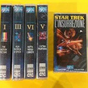LOTTO STOCK 5 VHS STAR TREK NUOVE SIGILLATE
