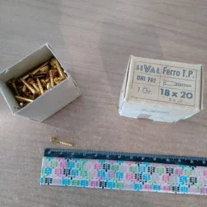 VF30 sival 140gr Viti taglio legno restauro mobili ferro uni 702 18x20 ottonate