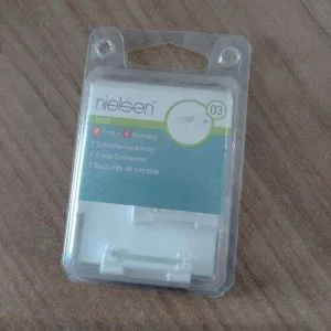 Nielsen 2 raccordi per binari plastica bianchi track connector