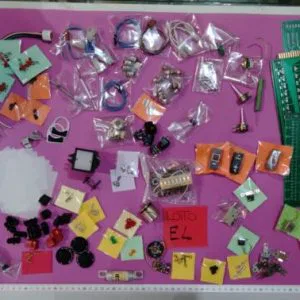 E4 Lotto Stock Minuteria Ricambistica Materiale Elettrico Elettronico assortito