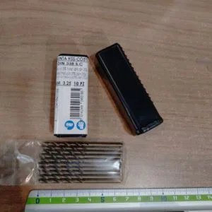 Hupunto Punte Trapano Mm 3,25  10 PEZZI HSS DIN 338 CO5%