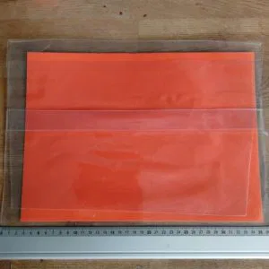 A) Cartellina Trasparente Con Aletta Porta documenti 36 x 26 cm multiuso scuola