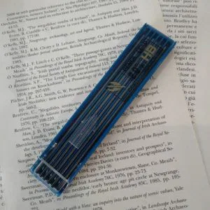 1 Confezione Astuccio 12 Pencil Lead Mine 2mm HB Taiwan Raro Vintage