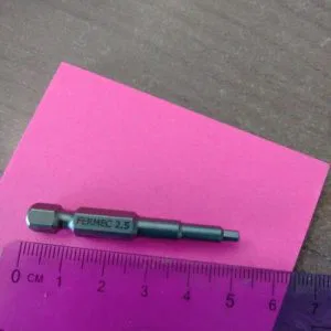 FERMEC  Inserto esagonale lunghezza 50 mm misura 2,5