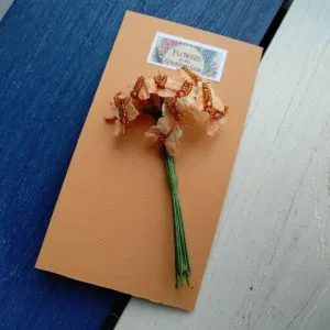 Fiori Farfalle Pesca (B) Perline Decorazione Creativi Bomboniere artigianato