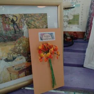 Fiori Farfalle Arancio C) Perline Decorazione Creativi Bomboniere artigianato