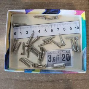 WF2) Viti x Legno Restauro Mobili 3,5x20 uni 703 bombata taglio 25pz.