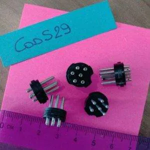 CodS29 Ricambio 5pz multipoli 6 poli maschio presa spina Raro Silma Eumig Bauer