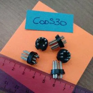 CodS30 Ricambio 5pz multipoli 7 poli maschio presa spina Raro Silma Eumig Bauer