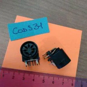 CodS31 Ricambio 2pz Connettore 7 poli Femmina presa spina Raro Silma Eumig Bauer