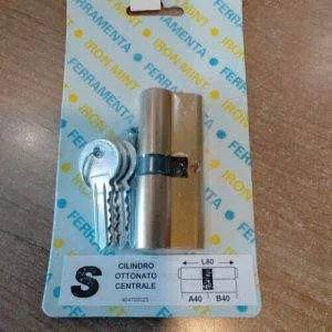 CodAB) Cilindro Centrale Ottonato Sagomato S 80 40 40 404100025 3 Chiavi