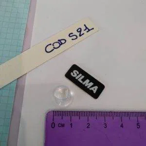 (CodS21) Ricambio vetro vetrino lentina targhetta SILMA  Raro Silma Eumig Bauer