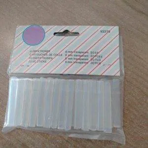 30 Mini Stick Colla Trasparente Cartucce Glue Diametro 8mm Lunghezza 50mm