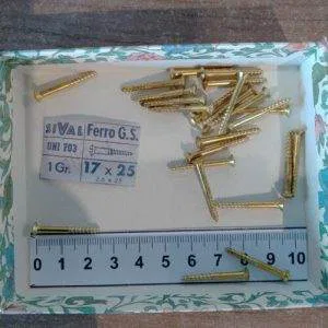 WF4) Viti x Legno Restauro Mobili 17x25 2,6  uni 703 bombata otton. taglio 25pz.