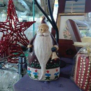 N46) Babbo Natale campanella Originale L'Oca Nera Christmas Santa Claus Piccolo