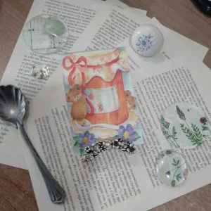 AR17)  Recuerdo Cornice Vetro Porta Foto Placato Argento Cartolina Vintage