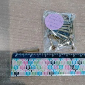 WF18) Viti x Legno Restauro Mobili 18x30 gs uni 703 ottonate bomb taglio 25pz