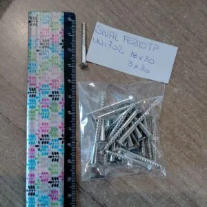 WF19) Viti x Legno Restauro Mobili 18x30 TP uni 702 piatta taglio 25pz