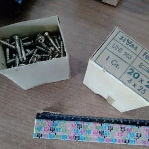 VF10) 320gr Viti taglio legno restauro mobili antichi sival G.S uni 703 20x25 4