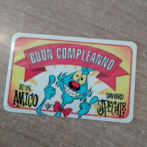 Lupo Alberto Card Tessera Vintage Buon Compleanno