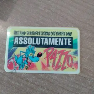 Lupo Alberto Card Tessera Vintage assolutamente pazzo