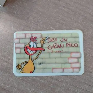 Lupo Alberto Card Tessera Vintage sei un gran fico d'india