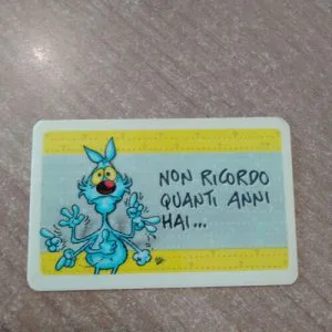 Lupo Alberto Card Tessera Vintage non ricordo quanti anni hai ...