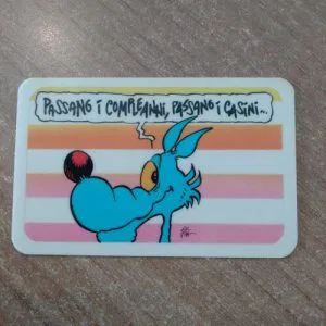 Lupo Alberto Card Tessera Vintage passano i compleanni