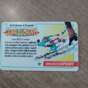 Lupo Alberto Card Tessera Vintage Oroscopo oroscoSport Capricorno
