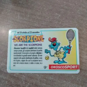 Lupo Alberto Card Tessera Vintage Oroscopo oroscoSport Scorpione